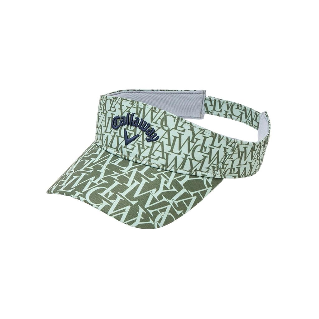 Sun Visor Print Hat Golf C23291114 Green FR [Callaway] Men's (Logo Pattern/Size Adjustable) / / 1130_Light