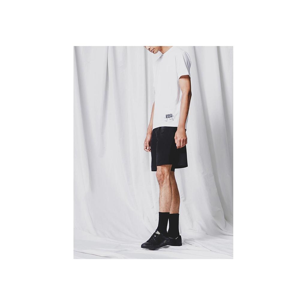 Onitsuka Tiger Solid Color Letter Cartoon Loose Straight Short Sleeve T-Shirt Unisex Tops White 2183A800-100
