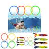 Anéis Flutuantes Torpedos Kit de Brinquedos para Brincadeiras Aquáticas para Atividades de Piscina Infantil