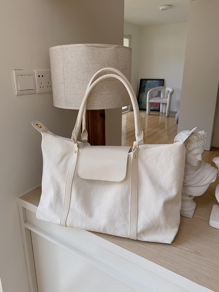 

Large Capacity Women s Travel Shoulder Bags Commute Ladies Luggage Tote Bag Handbags PU Leather Fitness Female Crossbody Bag бежевий