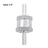 Amrxuts 6mm 6mm 1/4 Fuel Non Return One Way Check Valve Gasoline Diesel Fuel