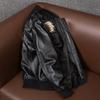 Genuine Leather Baseball Jacket Mens Indian Style Biker Coat Autumn Outerwear Large Size Pure Cowhide