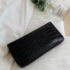 Elegant Women's PU Leather Wallet Multiple Card Slots Zipper Long Wallets Lady Purse Suitable for Everyday Use