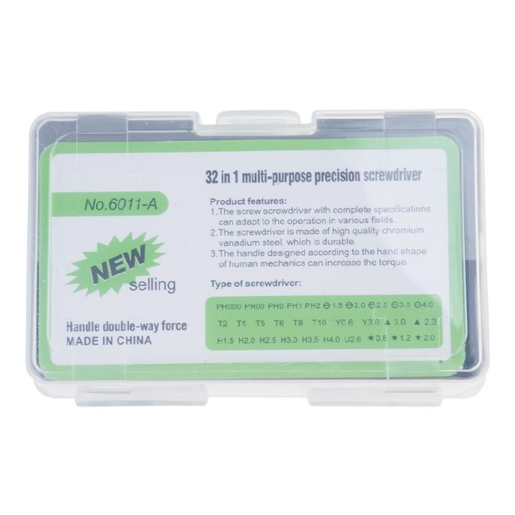 Professional 32pcs Magnetic Screwdriver set with Comfort Hold  ABS Metal for Home DIY Electronics & Furniture Assembly