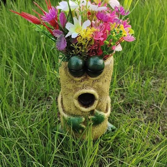 Animal Plant Pot, Animal-Shaped Resin Planter, Weather Resistant Matte Texture Plant Container for Outdoor Indoor Decor