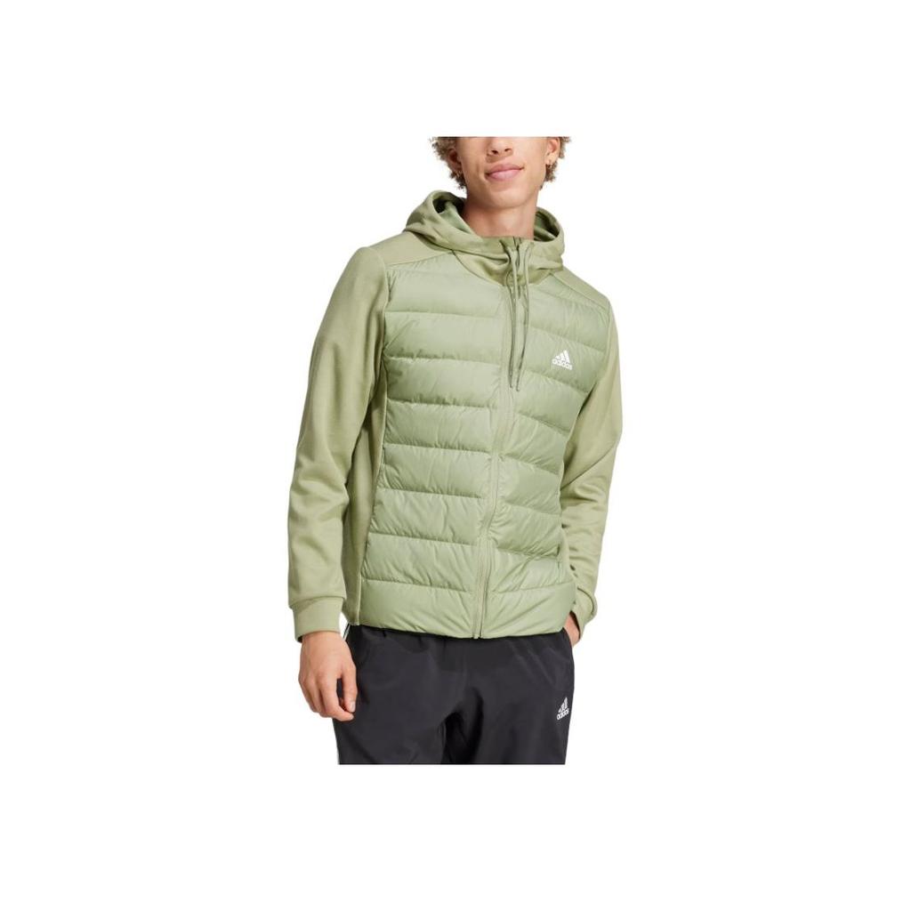 adidas Essentials Moda Confortevole Morbido Versatile Piumino Uomo Capispalla Verde Tenda JM3254