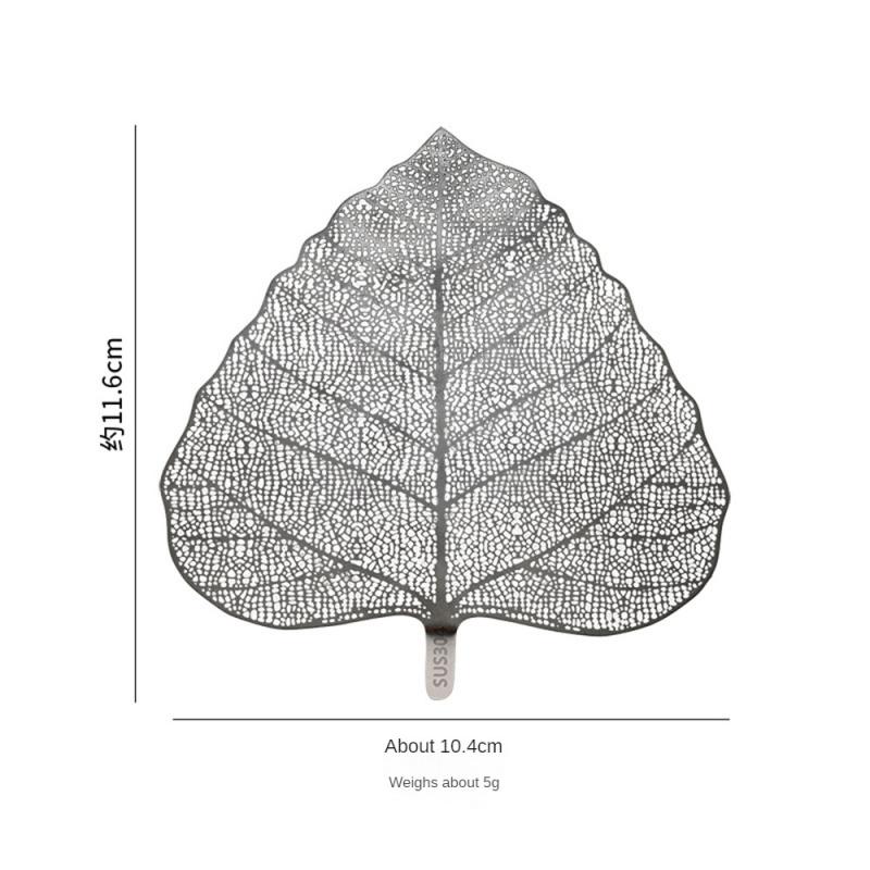 Stainless Steel Tea Infuser Leave Shape Bodhi Tea Filter Kung Fu Tea Infusers Access Hollow Out The Leaves Strainer Drinkware