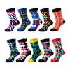 Herren Geometrische Sportsocken Mittelhoch Trendig Atmungsaktiv Baumwolle Herbst Winter