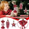 Christmas Decoration Glossy Lollipop Swirl Painted Christmas Candy Christmas Tree Ornament Pendant  Gift Card Xmas Cheap Stocking Stuffers