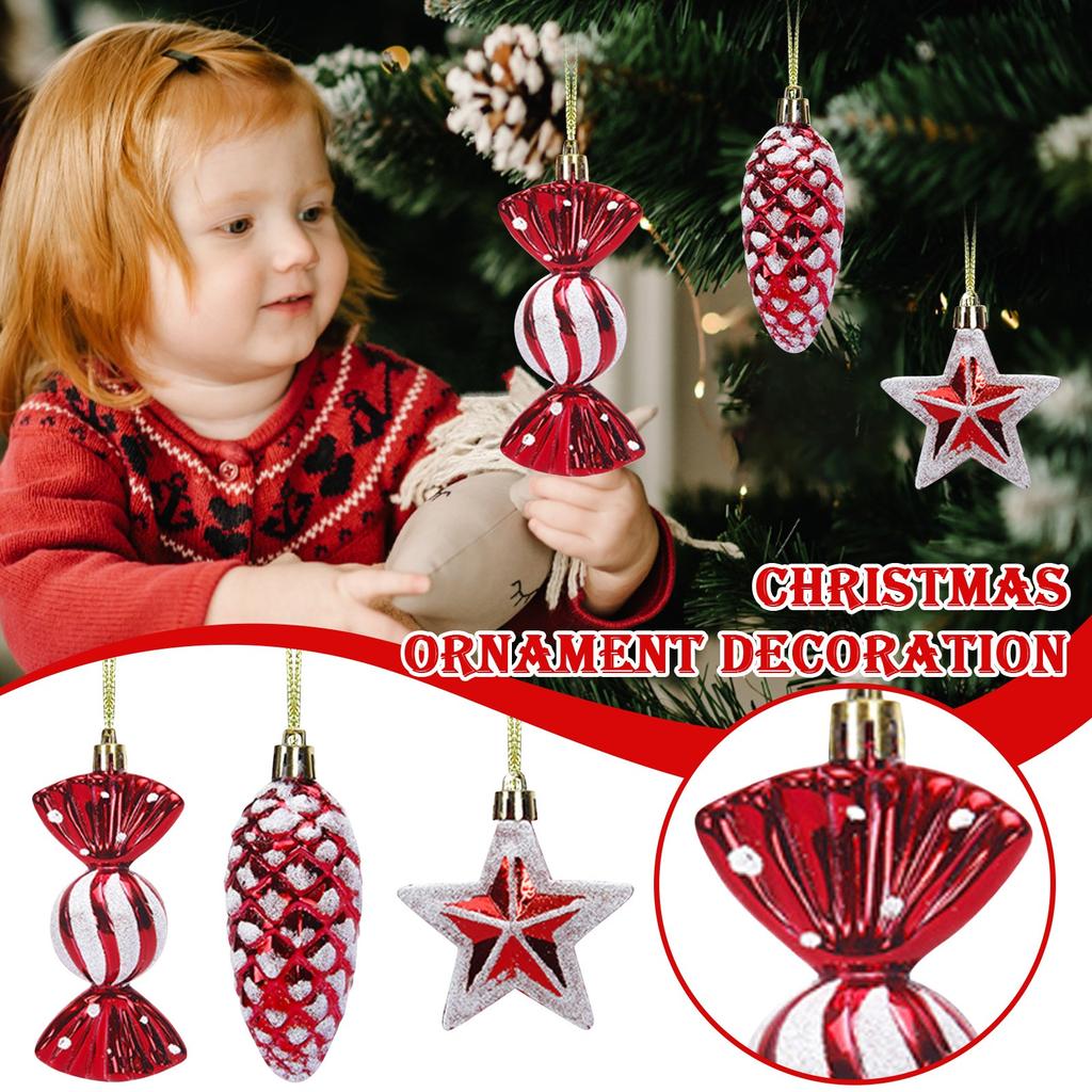 Christmas Decoration Glossy Lollipop Swirl Painted Christmas Candy Christmas Tree Ornament Pendant  Gift Card Xmas Cheap Stocking Stuffers