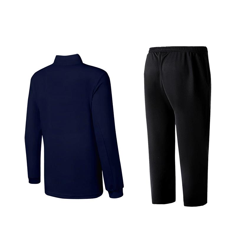 Li Ning Side Stripe Straight Leg Stand Collar Long Sleeve Sports Breathable Quick Dry Sweatpants Hoodie Set Unisex Activewear AWEU005-3