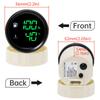 Custom Fuel Level Gauge + Water Temp with Warning Digital Dual 52mm 2 In 1 Gauge for Fuel Level Sensor 0-190ohm Marine Boat Car