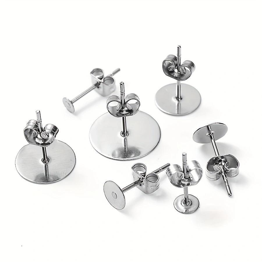 25pcs/lot Earring Studs Alloy Backs Stopper Scrolls Ear Post Butterfly For Jewelry Making DIY Blocked Caps Earring Backs Stoppers Ear