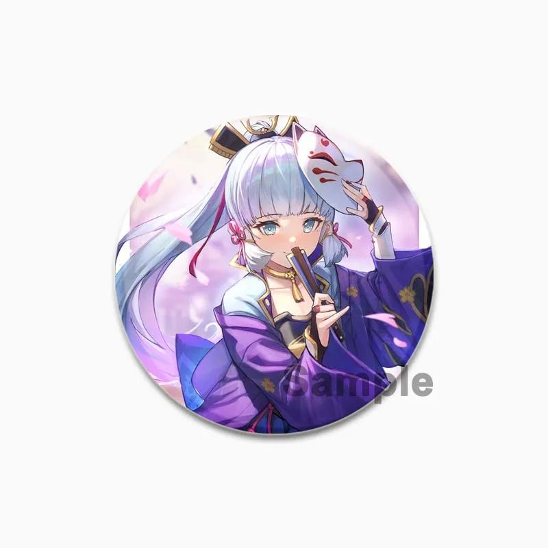 32/44/58mm Kamisato Ayaka Cartoon Badge Cute Tinplate Brooches Handmade Creative Enamel Pins for Clothes Backpack Gift Jewelry Accessories