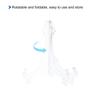 uxcell Plastic Folding Easel Plate Holder Display Stand for Decorative Plates, Picture Frames, Home Decor, 240mm, Clear, 12 Pieces