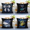 American Fashion Brand Retro Pattern Art Cushion Cover Linen Pillowcase Soft For Sofa Bed Home Room Decor