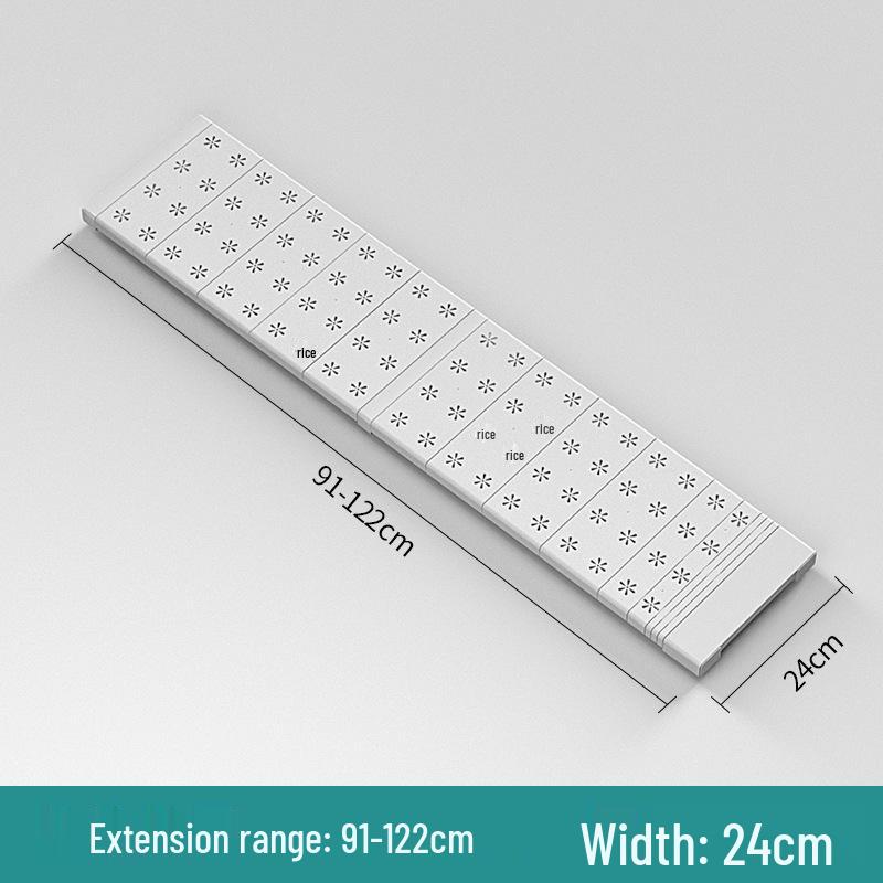 Retractable Wardrobe Storage Rack with Layered Partition for Dormitory Use