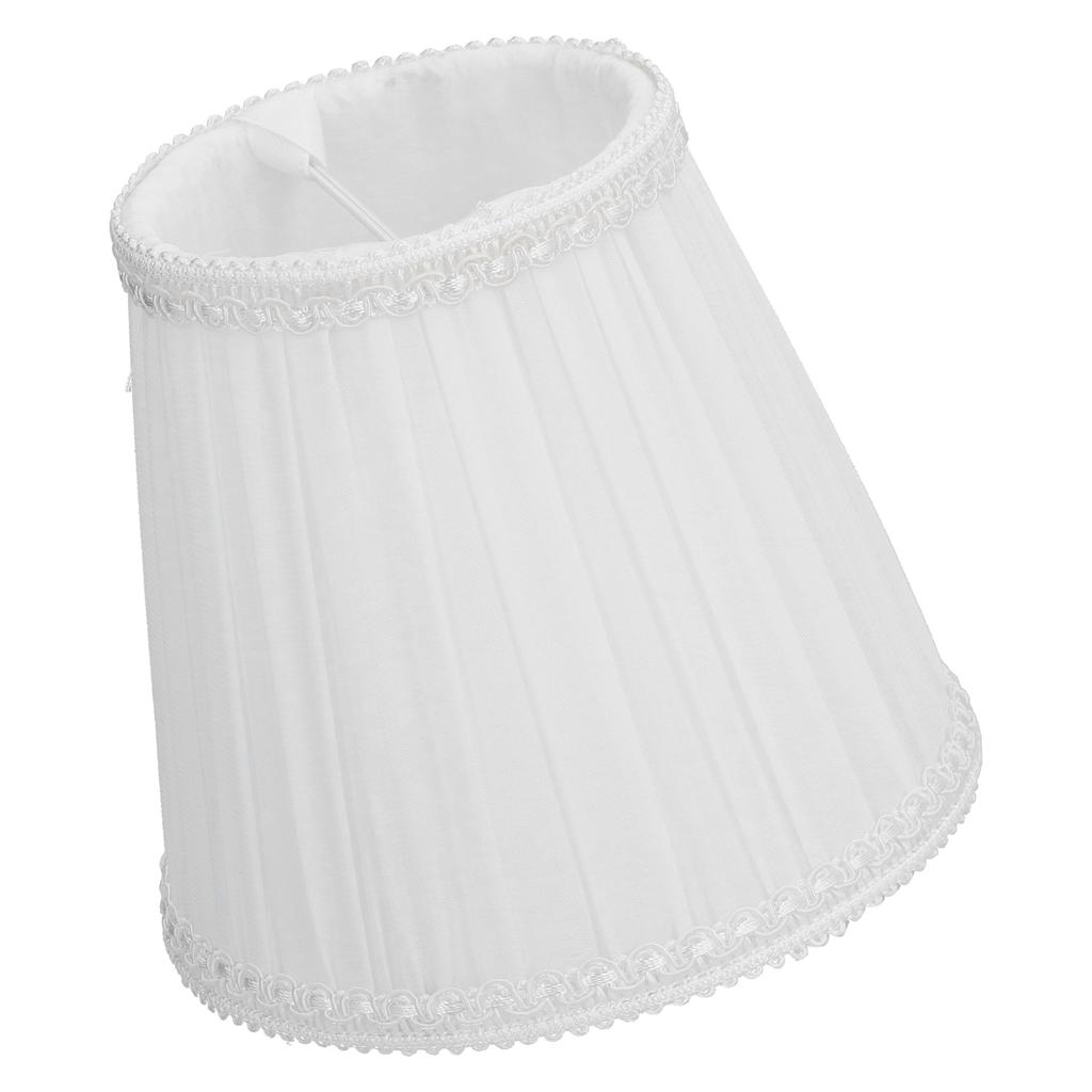 3PCS E14 ClipOn Cloth Lamp Shade Modern Fabric Lampshade Table Light Cover for Candle Chandelier(Black )