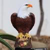 1PCS Solar Eagle Garden Lights Outdoor Solar Bald Eagle Figurines Decorative Stake Light Garden Eagle Animal Bird Decor Yard Lawn Pathway Decoration