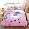 Cartoon Unicorn Four-Piece Three-Piece Quilt Cover Bed Sheet