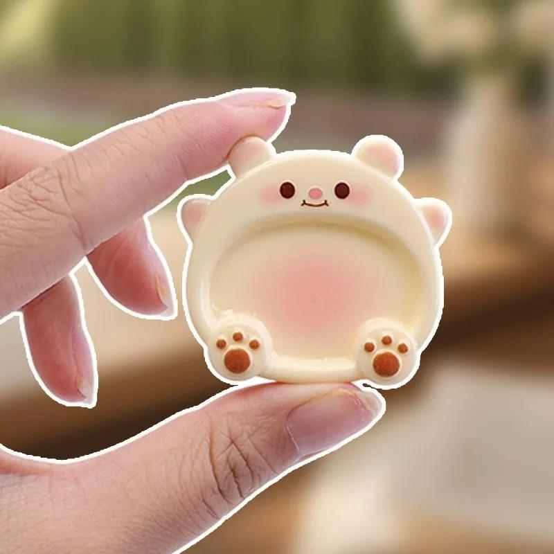 Cute Cartoon Pig Cat Palette DIY Mini Portable Nail Art Palette Manicure Organization Nails Polish Templates Painting Boards
