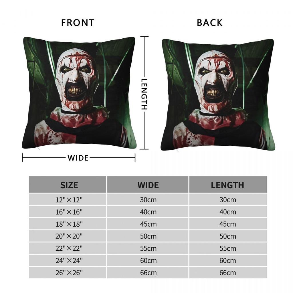 Film Lustig T-Terrifier Horror 2 Kissenbezug Kissenhülle Weiches Design Kissenbezug Lustige Kissenbezüge Für Wohnzimmerstuhl