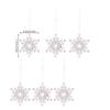 24Pcs Xmas Acrylic Transparent Snowflakes Hanging Decor For Christmas Tree Ree Wall Window Acrylic Hanging Snowflakes Decor