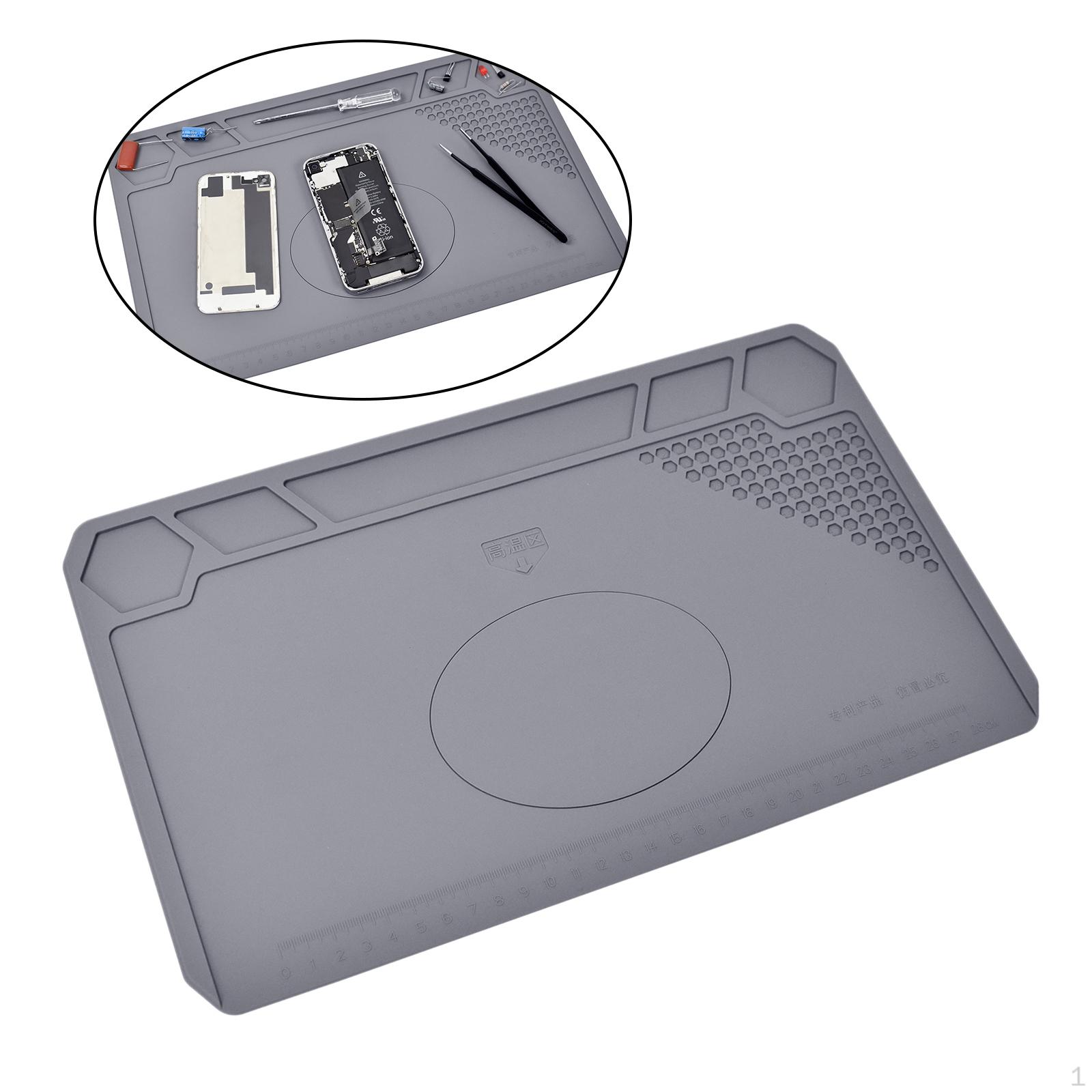 

Термостійкий силіконовий килимок для ремонту, комп ютерів, годинників, ізоляція для паяльної станції TE-615