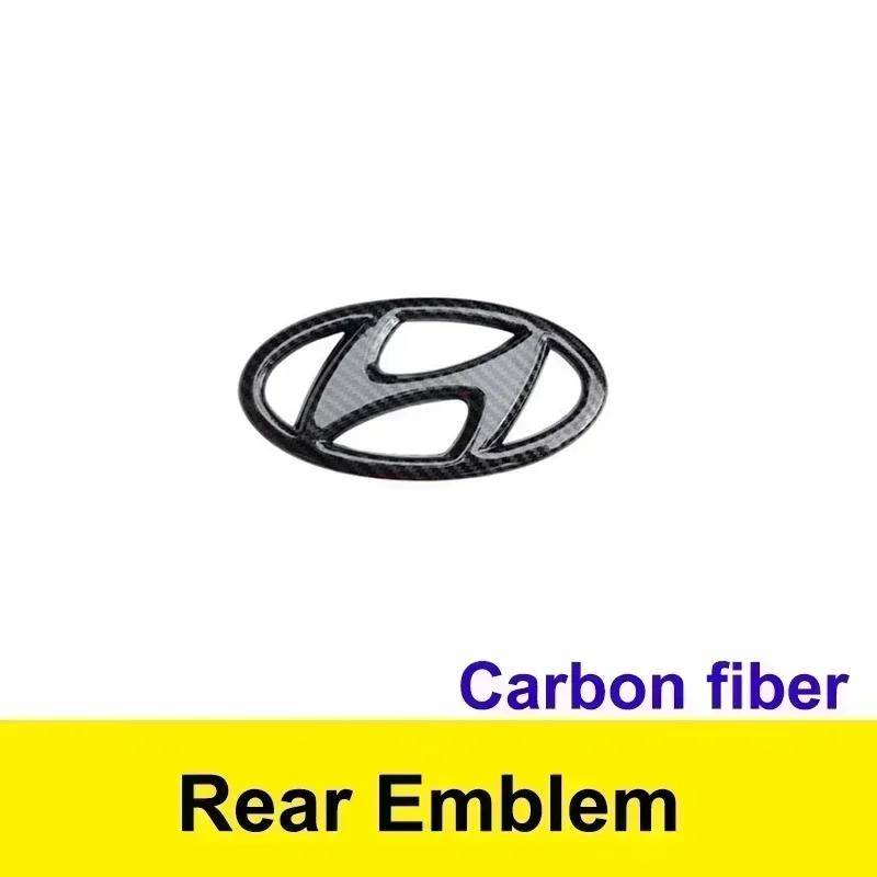 Car Front Rear Emblem Steering Wheel Sticker for Hyundai Elantra Sonata Verna IX35 Tucson IX25 Santa Fe Lafesta Modification AAA1