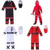 Boys Power Ninja Costume Martial Arts Japanese Samurai Warrior Fancy Dress