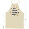 Tablier de cuisine - Eloïse - Impression bretonne - Coton résistant - Liens ajustables