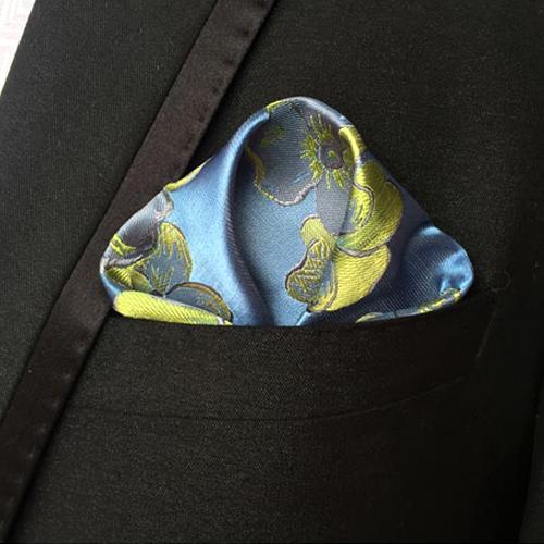 15 Colors Fashion Men s Handkerchief Floral Hankies Hanky Business Flower Pocket Square Chest Towel 25*25CM