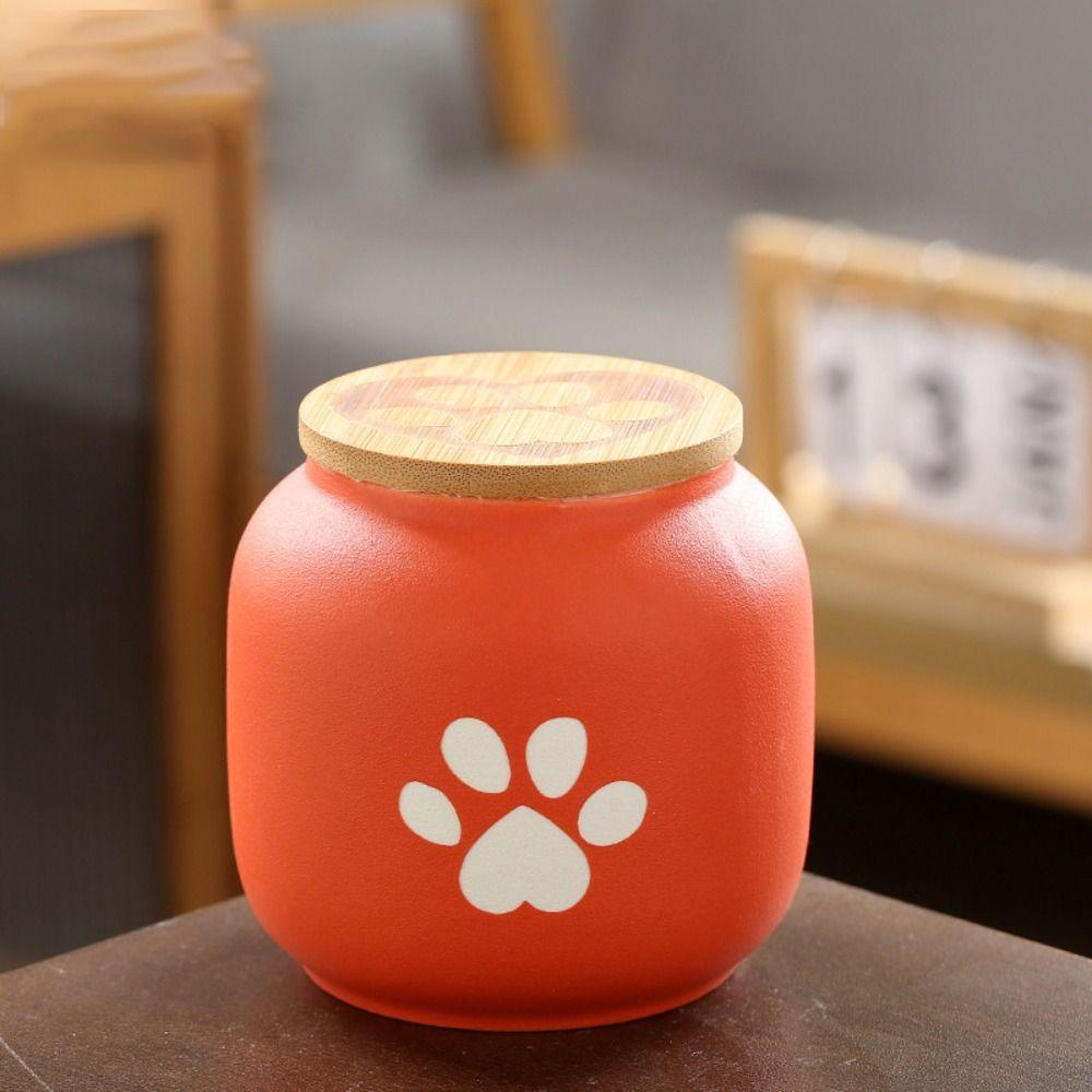 Ceramic Pet Ashes Storage Box 180/500ml Dog Cat Cremation Urns  Desktop Decoration