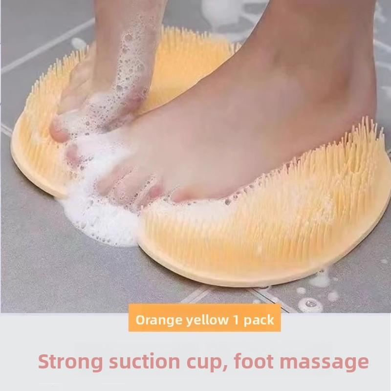 Silicone Foot Scrubber Massager Bath Mat With Nonslip Suction For Home Use