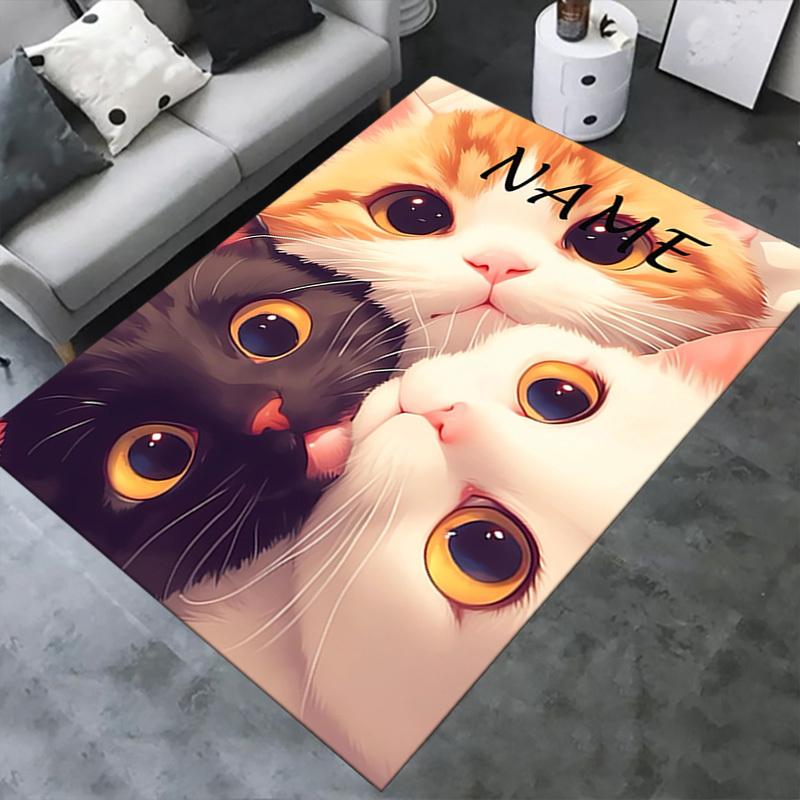 Cute, Fluffy, Adorable Office Carpet Soft Polyester Entrance Carpet Washable Non slip Machine Washab