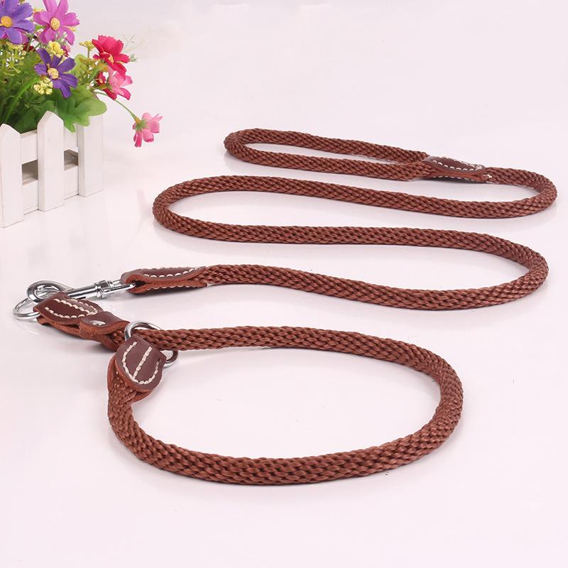 Pet supplies dog leash dog leash with dog leash sewn leather dog leash dog leash