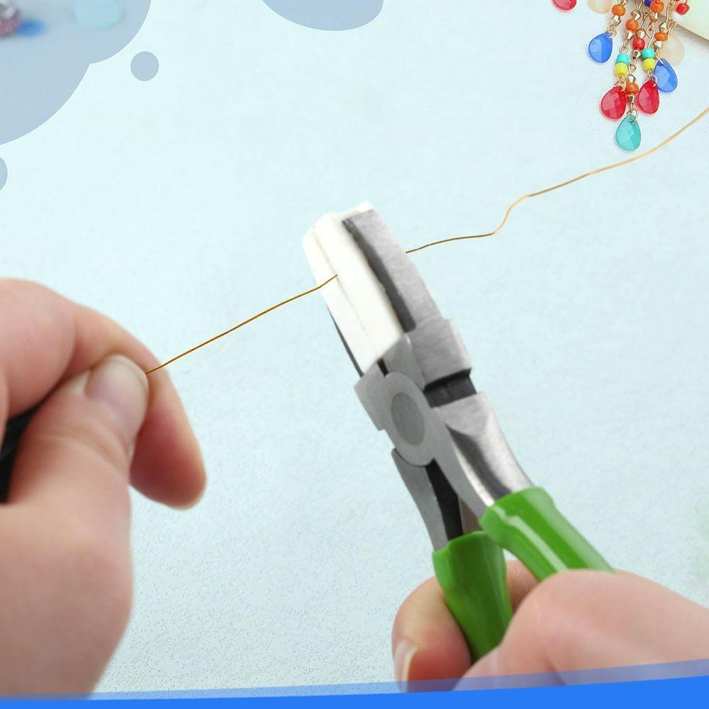 Steel Wire Straightener Pliers Nylon Jaw Jewelry Making Pliers High Hardness Nylon Jaw Pliers
