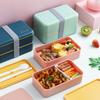 Xingcheng Rectangular Double-Layer Plastic Lunch Box