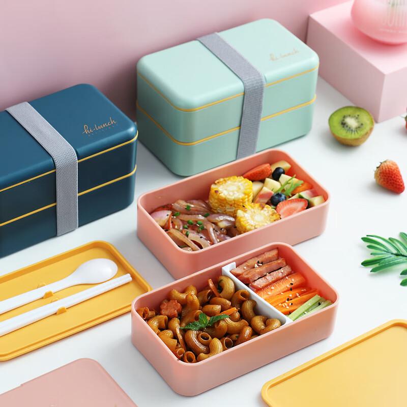 Xingcheng Rectangular Double-Layer Plastic Lunch Box