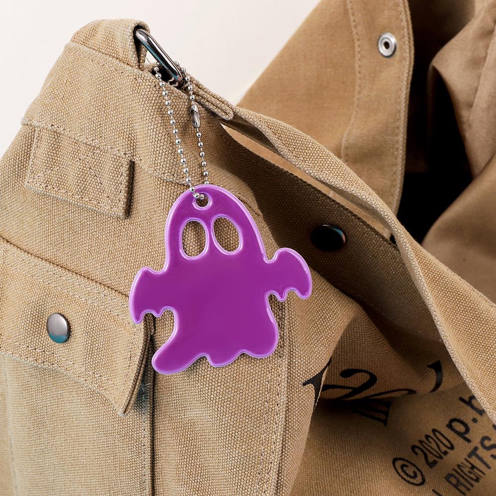 Ghost Reflective PVC Safety Pendant for Outdoor Cycling Backpacks