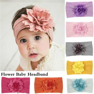 Lovely Baby Headband Turban Flower Newborn Baby Girl Elastic Hairband Hair Accessories