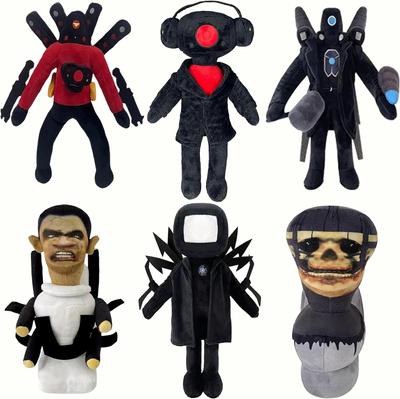 6 In 1 Skibidi Toilet Speakerman Plush Toys Skibidi Toilet Cotton Plush Toy