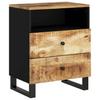 Nightstand 50x33x62 cm Solid Mango Wood & Engineered Wood