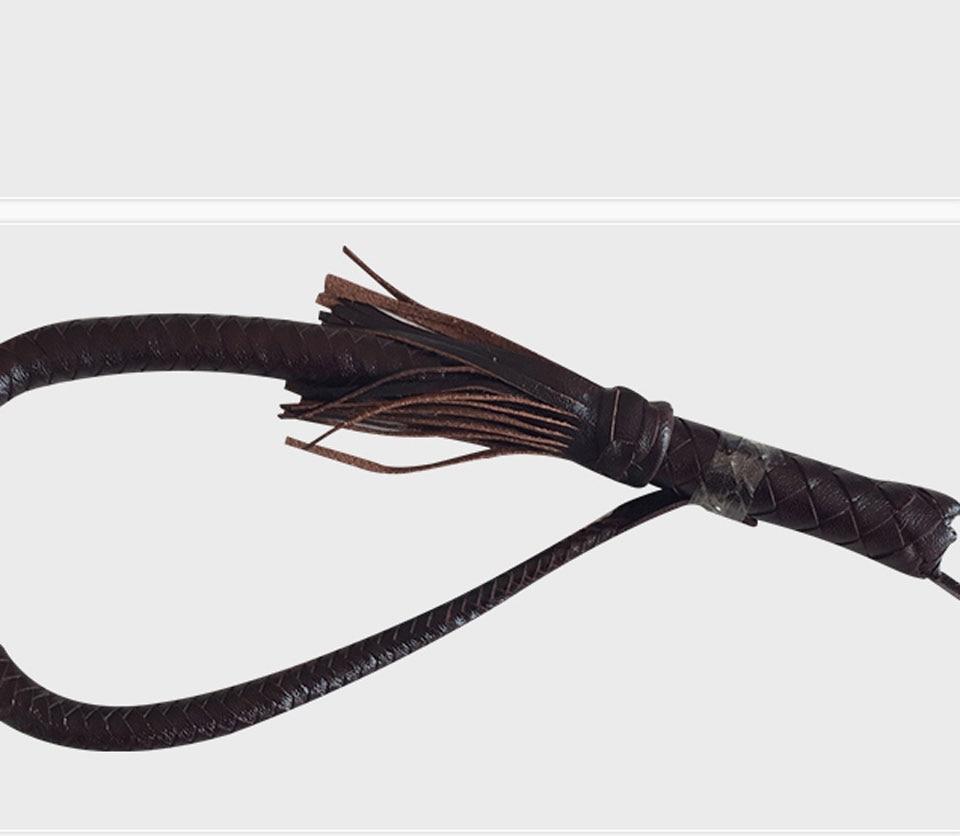 80Cm Braided Whip Impact Play Spanking Toys Fetish Kink Whips
