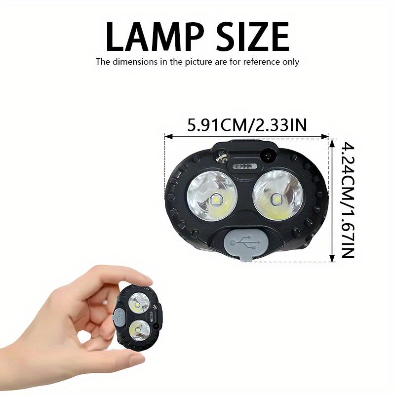 Mini LED Induction Headlight Rechargeable Headband with Adjustable Angle Searchlight for Hiking, Maintenance, Reading, Emergency Use