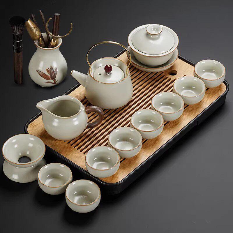 Ru Kiln Ceramic Kung Fu Tea Set