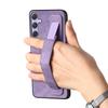 For Samsung Galaxy S24/Galaxy S25 Case with Wristband Kickstand Leather + TPU Phone Cover
