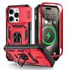 Custodia per iPhone 15 14 13 12 11 Pro XS Max XR 8 7 Plus fotocamera scorrevole grado militare protezione armatura rotazione di 360 gradi armatura copertura