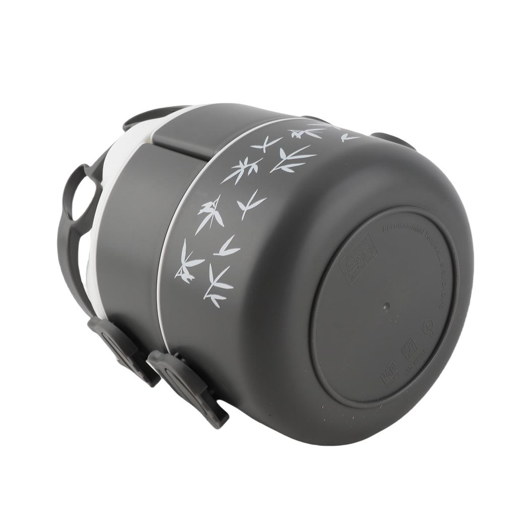 Lunch Box 2 Layers Containers Portable Lunch Box Reusable Leakproof Food Container for School Work Camping Bear