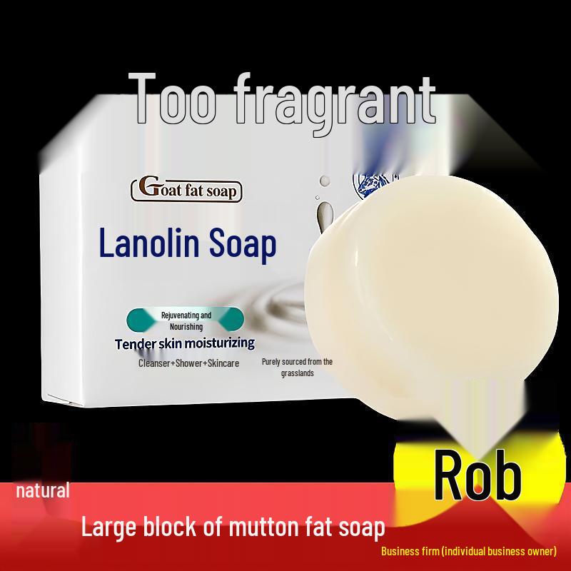 Genuine Lanolin Goat Milk Soap: Long-lasting Fragrance for Face and Body
